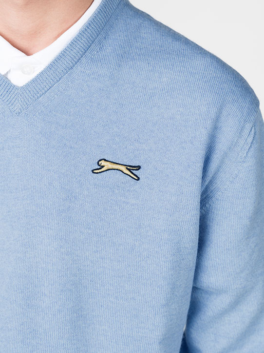 Slazenger Sky Blue Golf Jumper