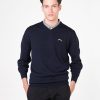 Navy Blue Golf Jumper