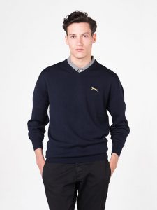 Navy Blue Golf Jumper