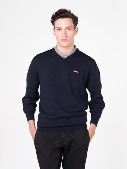 Navy Blue Golf Jumper