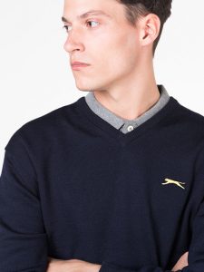 Navy Blue Golf Jumper