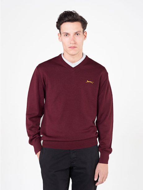 Slazenger Heritage James Bond Jumper – Burgundy