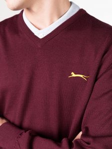 Slazenger Burgundy Golf Jumper