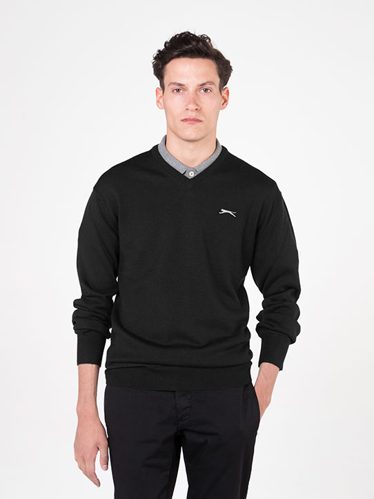 merino wool jumper black