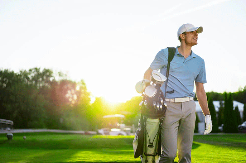 use all the protection for your body and skin at playing golf