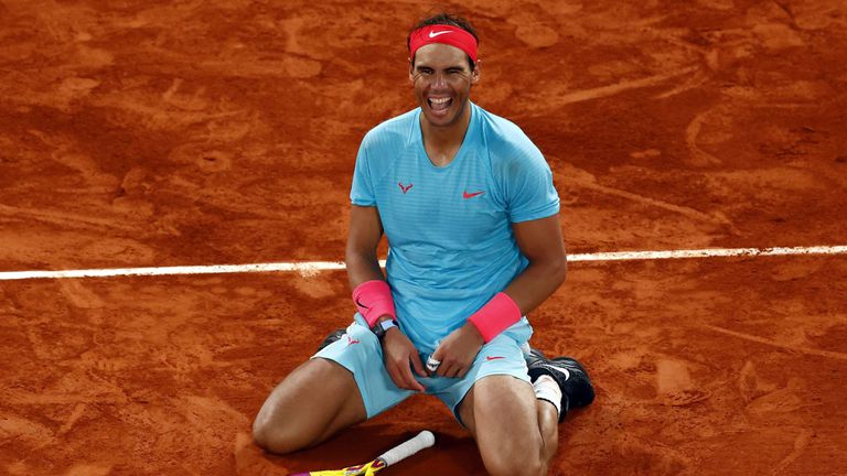 Rafa Nadal at Roland Garros 2020