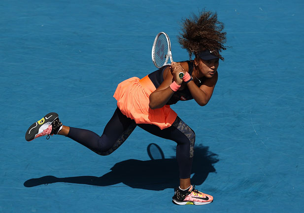 Naomi Osaka during a tennis match