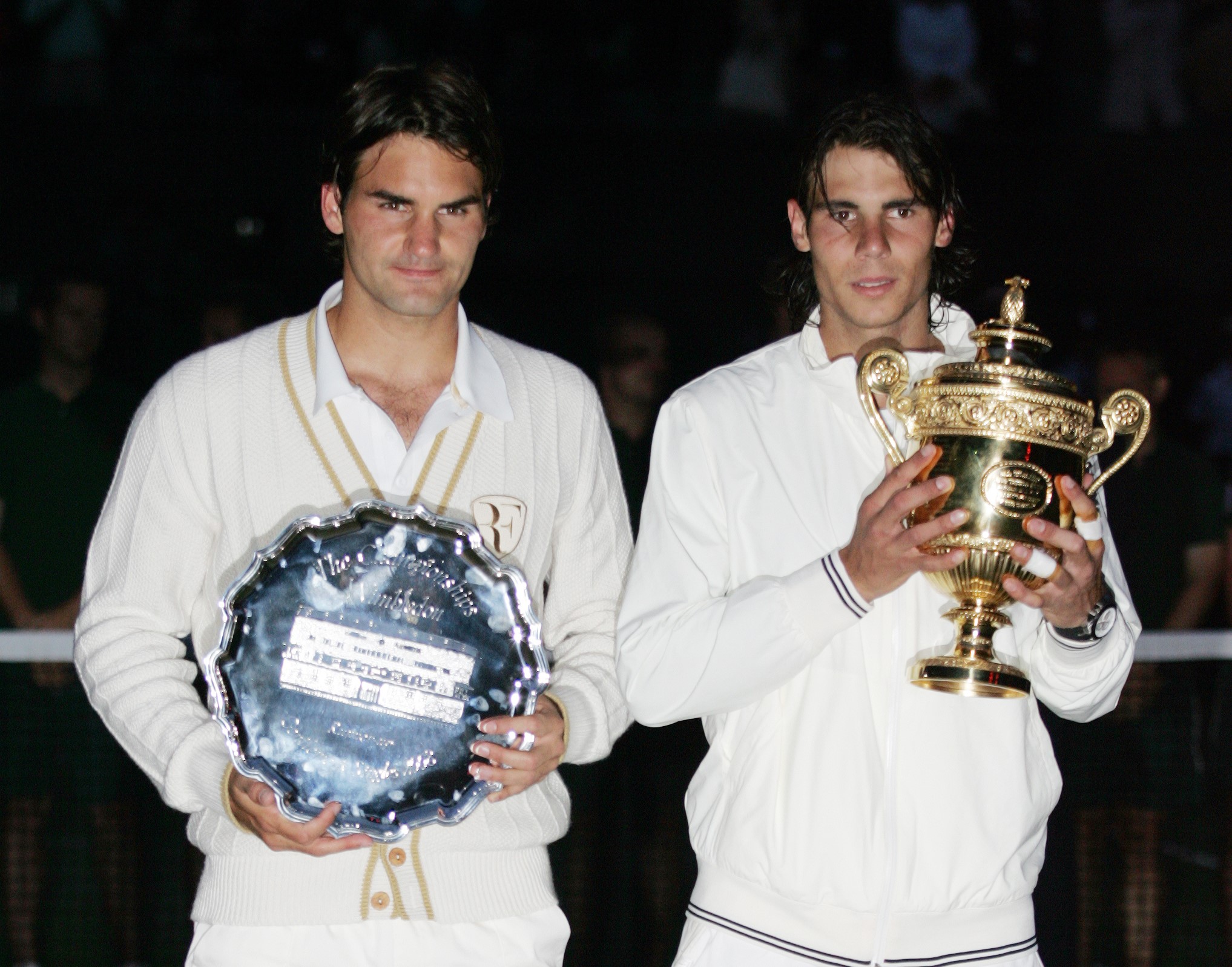 Nadal in Wimbledon final 2008 