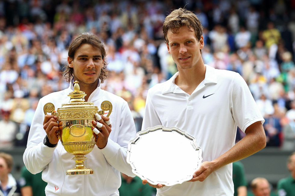 Nadal in Wimbledon final 2010