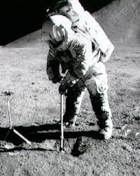Alan Shepard playing golf on the moon