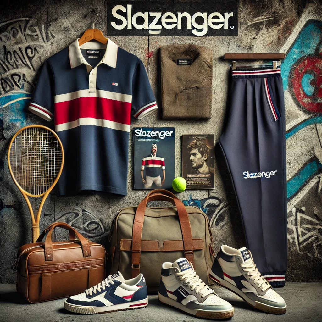 What vintage sportswear brand is Slazenger?